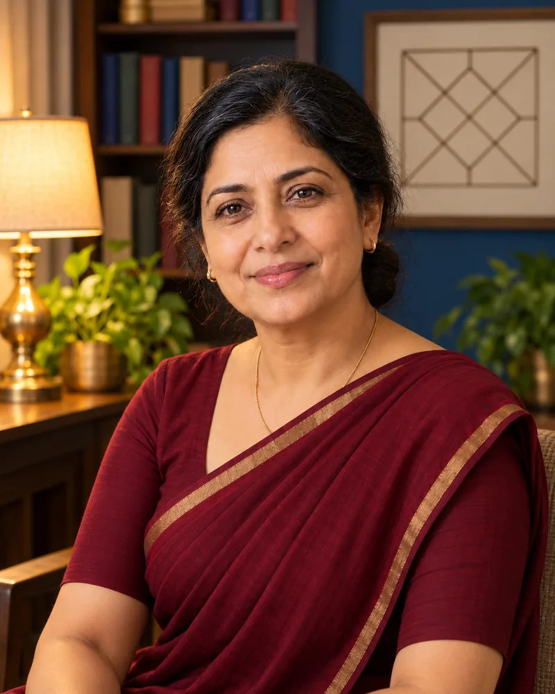 Swati Tara at her study table